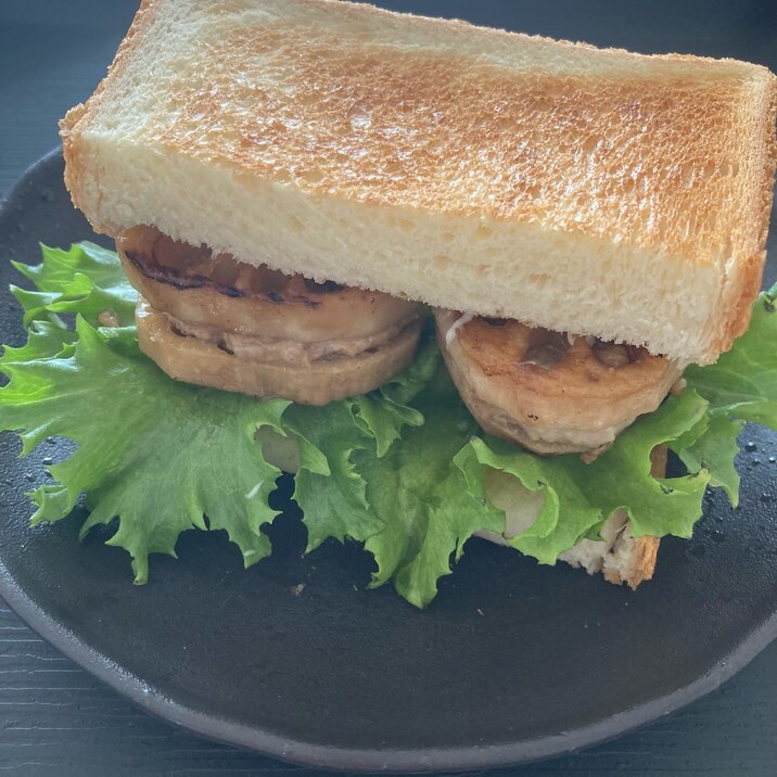 レンコンの挟み焼きサンド☆